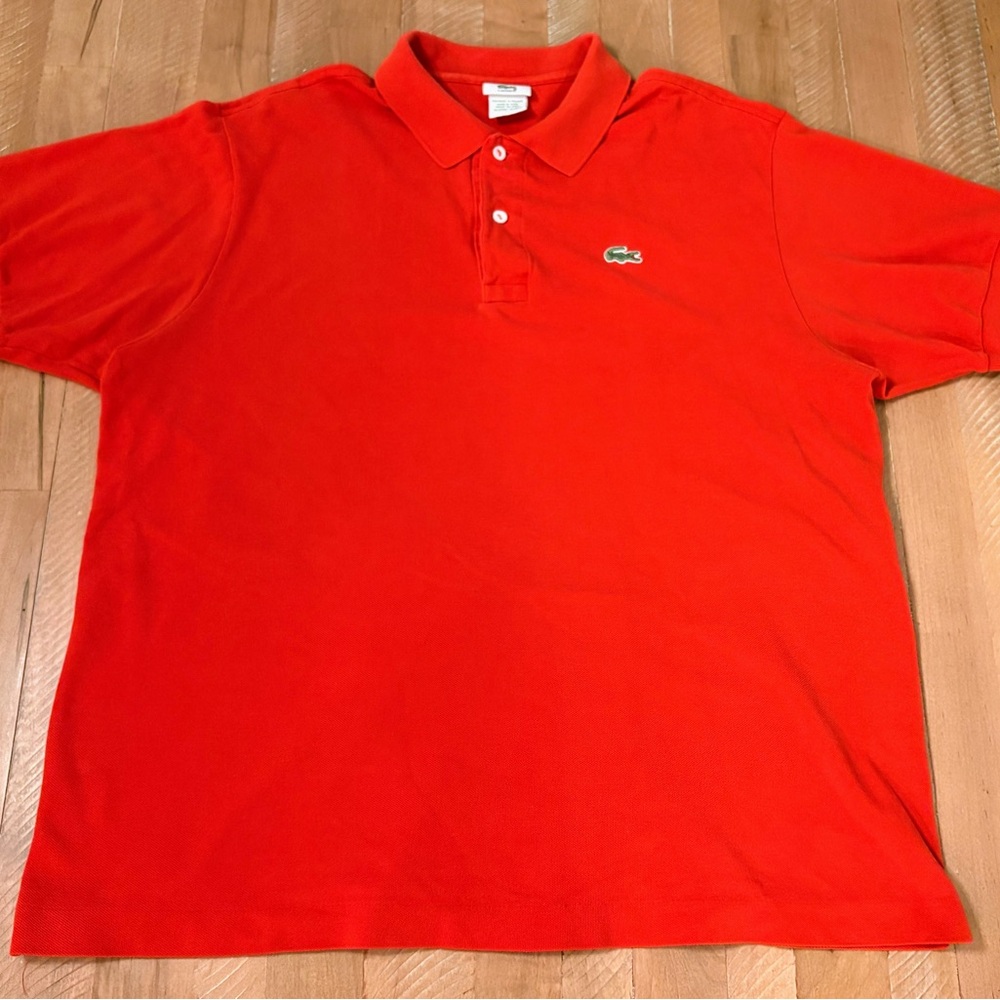 Lacoste Men's Vibrant Red/Orange Polo Shirt